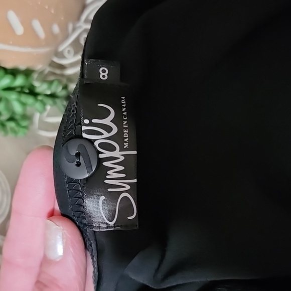 Sympli - Black long draping sweater. - Picture 11 of 11